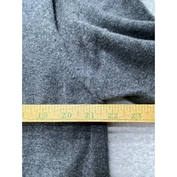 Eileen Fisher Sweater Womens Extra Large Black Merino Wool Ribbed Pullover Long - Picture 14 of 16